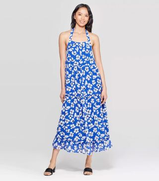 Who What Wear x Target + Floral Print Tiered Maxi Dress