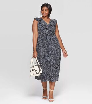 Who What Wear x Target + Floral Print Sleeveless Maxi Dress