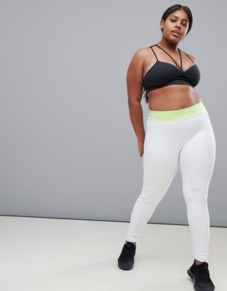 ASOS 4505 + Training Legging With Bonded Waistband and Laser Cut Technology