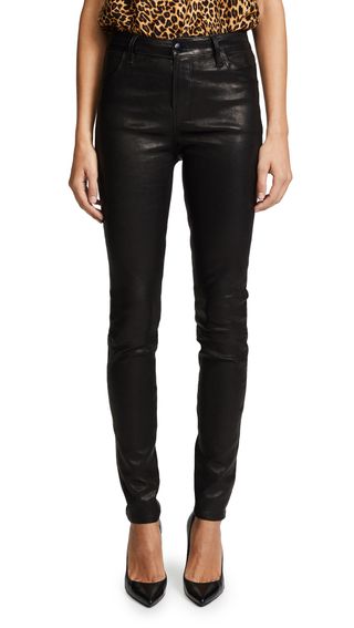 J Brand + Maria High Rise Leather Pants