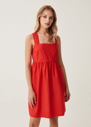 Ovs + Short Sleeveless Dress in Cotton