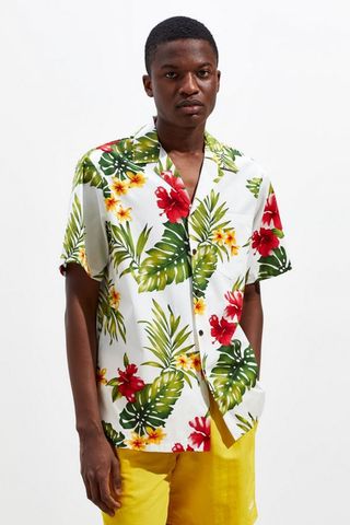 RJC Hawaii + Cotton Broadcloth Short Sleeve Button-Down Shirt