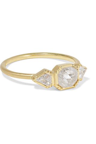 Brooke Gregson + Triple Geo 18-Karat Gold Diamond Ring