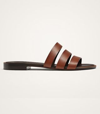 Massimo Dutti + Limited Edition Multi-Strap Leather Sandals
