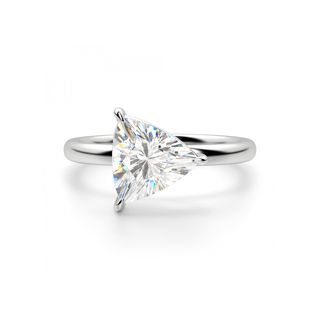Diamond Nexus + East-West Classic Trillion Cut Engagement Ring