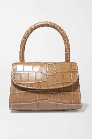 By FAR + Mini Croc-Effect Leather Tote