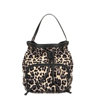 Frankie Shop + Mini Leopard Bucket Bag