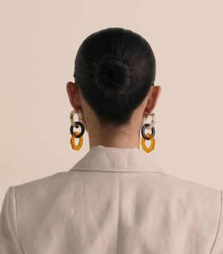 Mango + Resin Geometric Earrings