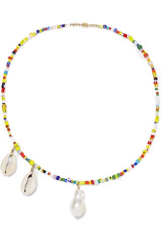 Eliou + Paxi Bead, Pearl and Shell Necklace
