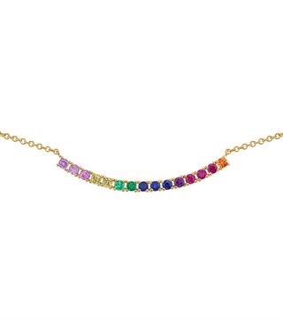 The Last Line + Mini Rainbow Tennis Necklace