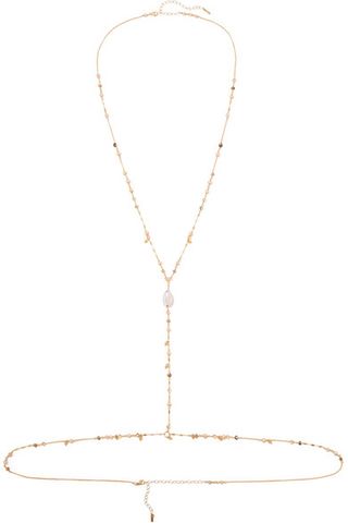 Chan Luu + Gold-Tone, Shell and Mother-of-Pearl Body Chain