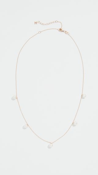 Mateo + 14k Five Point Pearl Choker Necklace