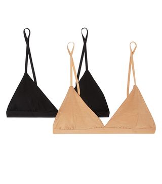 Baserange + Net Sustain + Mississippi Set of Two Stretch-Bamboo Soft-Cup Bras