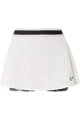 Nike + Court Essentials Mesh and Floral-Print Dri-FIT Tennis Skirt