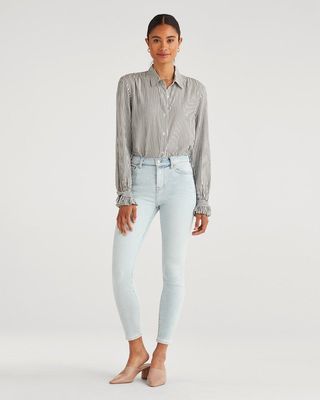 7 for All Mankind + Luxe Vintage High Waist Ankle Skinny