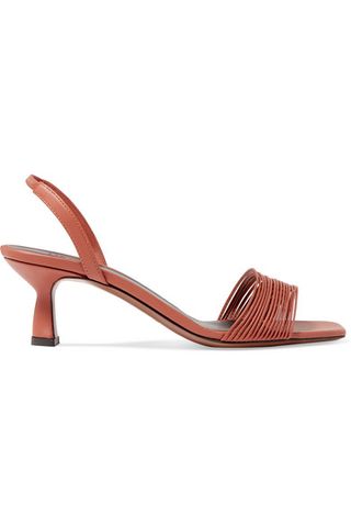 Neous + Rossi Leather Slingback Sandals