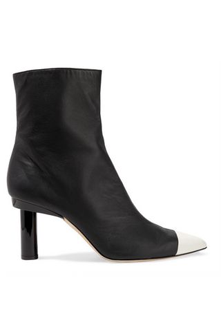 Tibi + Grant Two-Tone Leather Ankle Boots