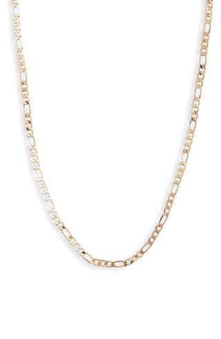 Sterling Forever + Figaro Chain Necklace