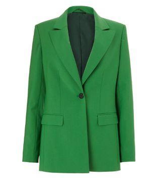 John Lewis and Partners + Single-Breasted Longline Blazer