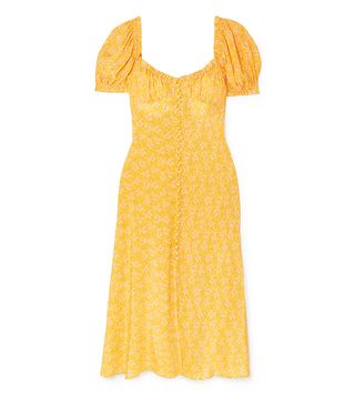 Rixo + Tammy Ruffled Floral-Print Silk-Georgette Dress