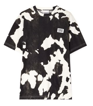 Burberry + Appliquéd Printed Cotton-Jersey T-shirt