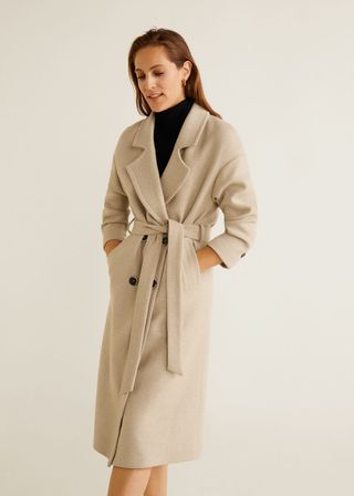 Mango + Lapels Wool Coat