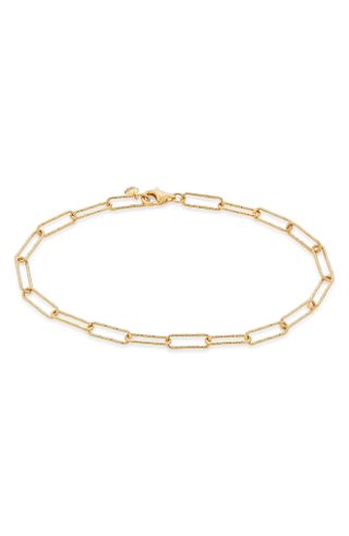 Monica Vinader + Alta Textured Chain Link Bracelet
