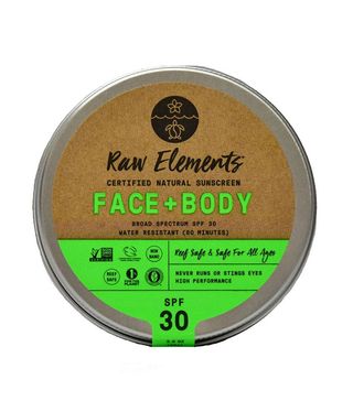 Raw Elements + Face and Body Certified Natural Sunscreen