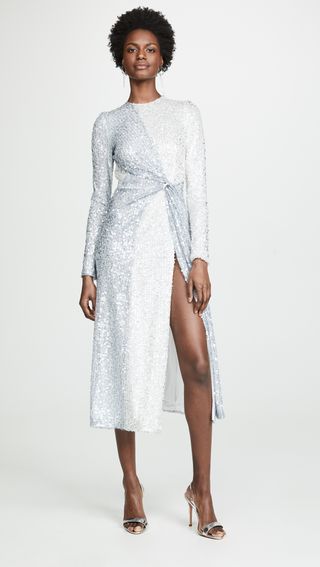 Galvan London + Paillette Pinwheel Sequin Dress