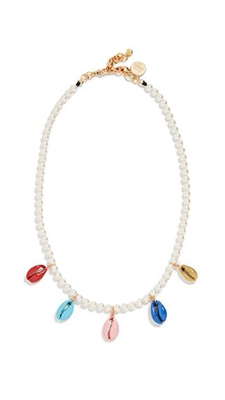 Venessa Arizaga + Rainbow Shell Swarovski Crystal Pearl Necklace