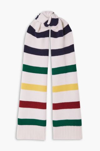 La Ligne + Striped Wool and Cashmere-Blend Scarf