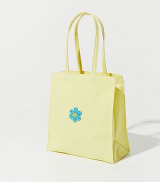 Urban Outfitters + Beaded Canvas Mini Tote Bag