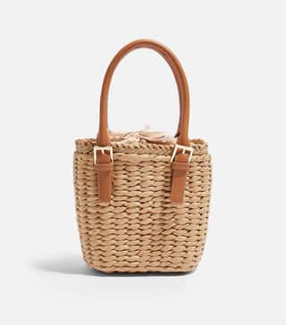 Topshop + Sandy Straw Mini Grab Bag