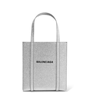Balenciaga + Everyday XXS AJ Printed Glittered Leather Tote