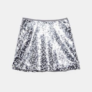 Zara + Sequinned Mini Skirt