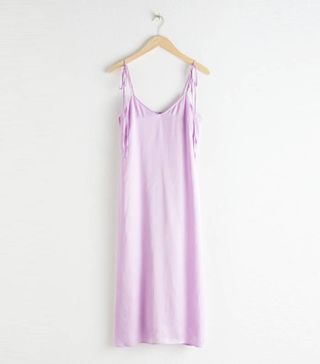 
Other Stories + Shoulder Tie Midi Slip Dress