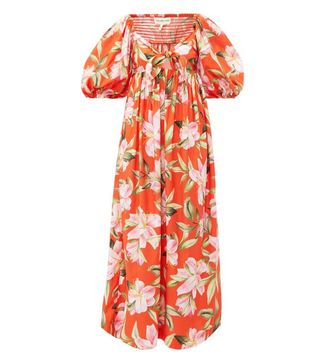 Mara Hoffaman + Violet Puff-Sleeve Floral-Print Cotton Dress