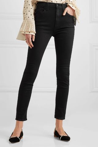 Mother + The Diamond Swooner High-Rise Skinny Jeans
