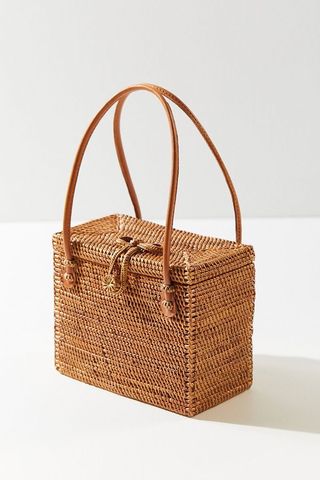 Urban Outfitters + Straw Box Handle Bag