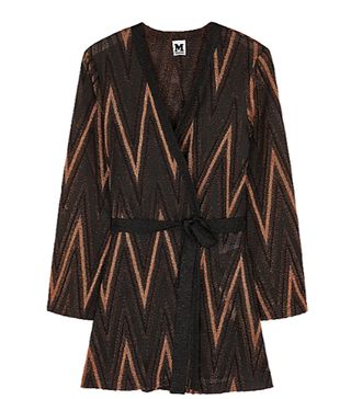 Missoni + Copper Zigzag Metallic-Knit Cardigan