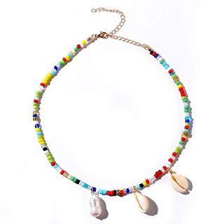 Golray + Shell Bead Necklace