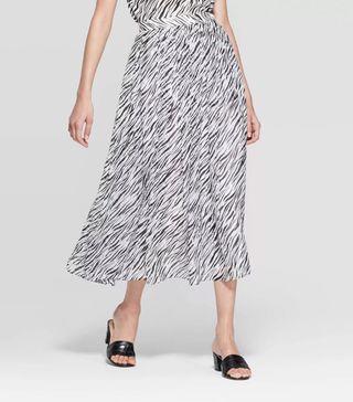 Who What Wear x Target + Flowy A-Line Midi Skirt