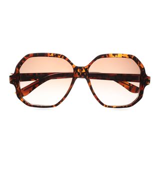 Saint-Laurent + Square-framed tortoiseshell acetate sunglasses