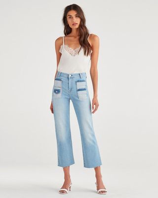 7 for All Mankind + Cropped Alexa With Patch Pocket