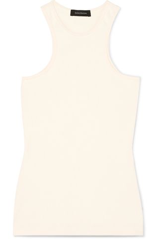 Goldsign + Ribbed Stretch-Jersey Tank