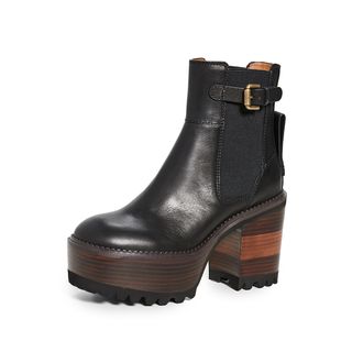 See By Chloé + Bryn Platform Ankle Boots