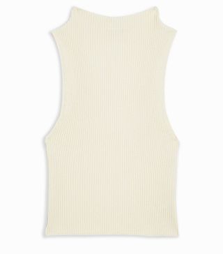 Topshop + Recycled Knitted High Neck Tank Top