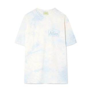 Aries + Flocked Tie-Dye Cotton-Jersey T-Shirt