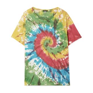 R13 + Oversized Tie-Dyed Cotton and Cashmere-Blend Jersey T-Shirt