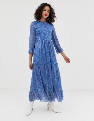 Vero Moda + Ditsy Tiered Maxi Dress